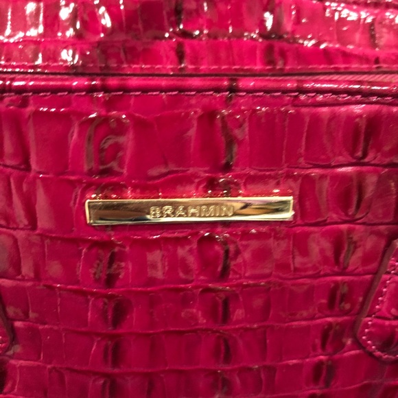 BRAHMIN Mini Priscilla Fuschia La Scala - Picture 14 of 14